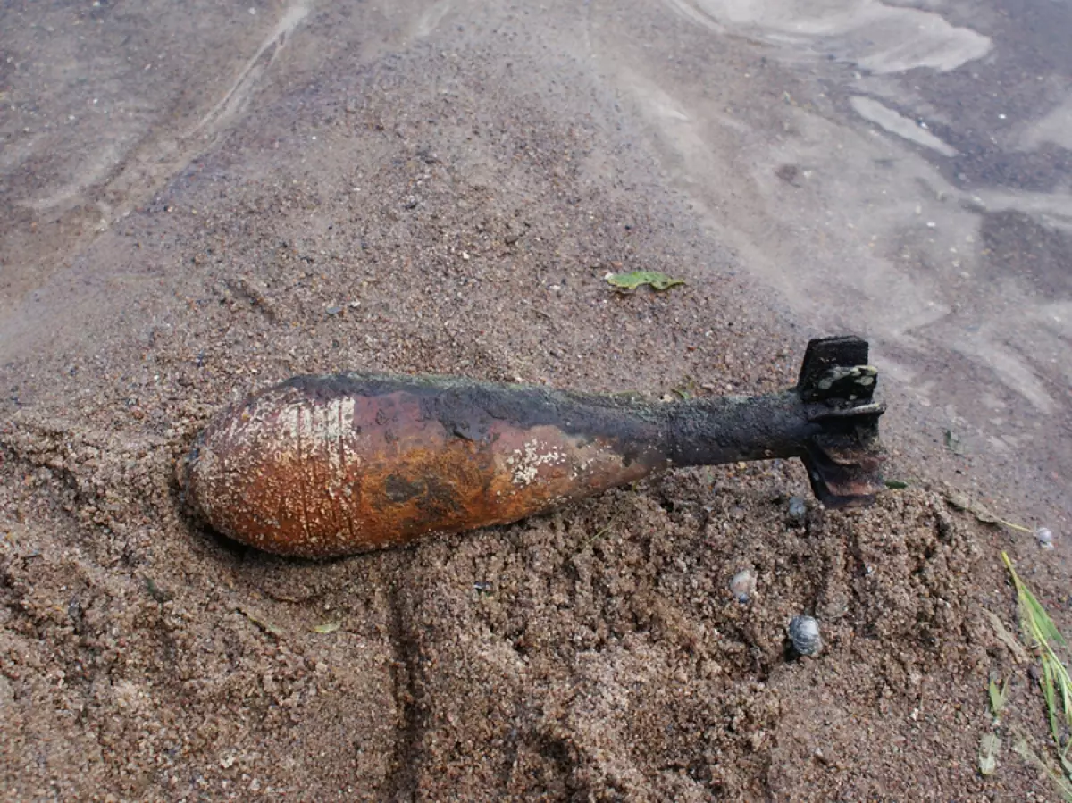 Рыбак из Сольцов обнаружил на берегу Шелони снаряд