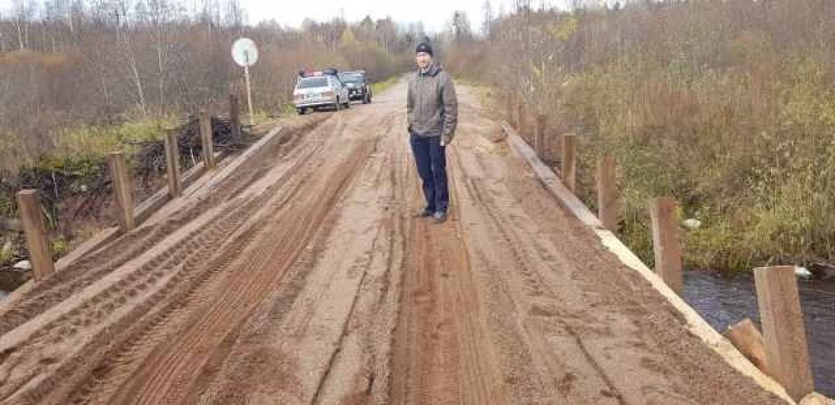 Временный ремонт моста в 2020 году выглядел так