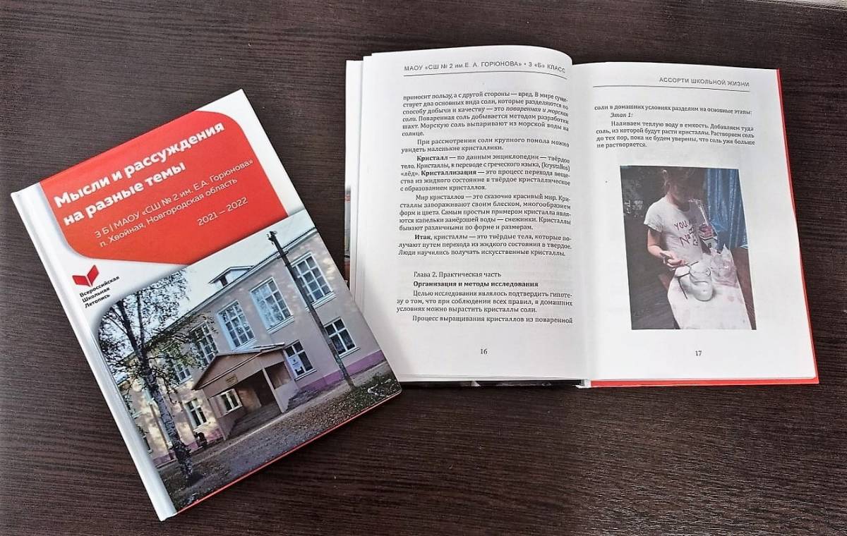Вышла в свет очередная книга о жизни хвойнинских четвероклассников