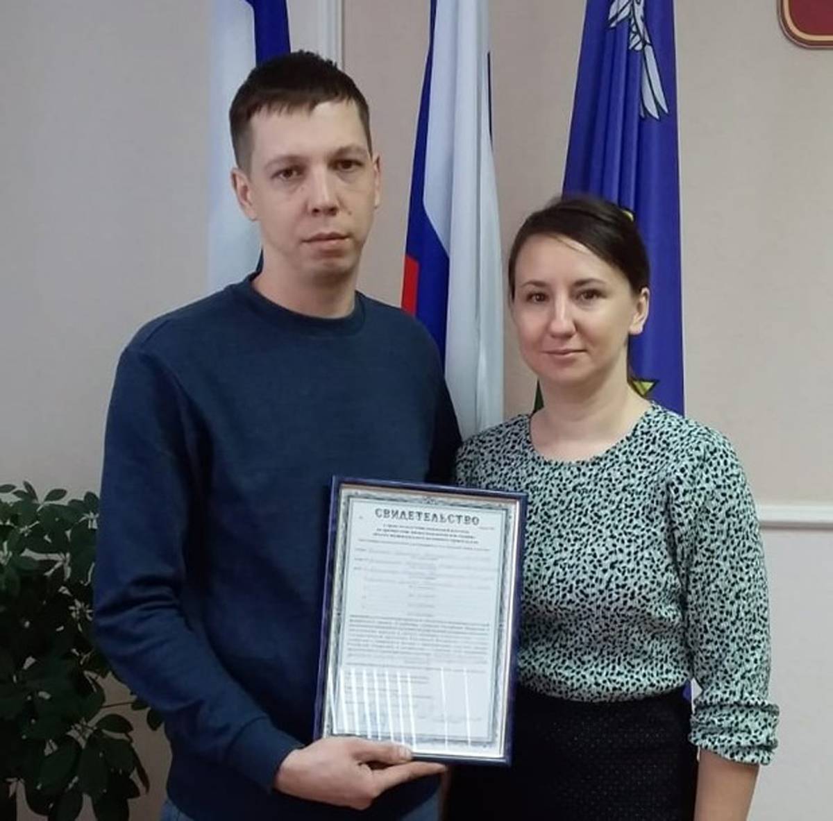Социальная выплата на строительство собственного дома предоставлена семье Яшининых из Батецкого