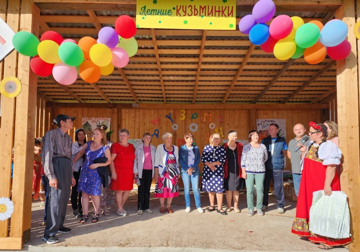 Главным событием Дня деревни Селищи стало открытие зоны отдыха и спорта «Летние Кузьминки» и детской площадки