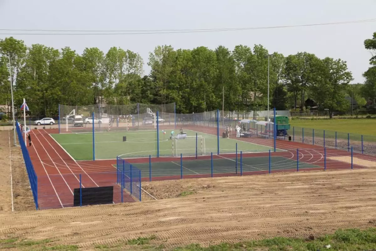 Это второй спортивный объект в Пестовском районе, построенный рамках масштабного благотворительного проекта «Газпром - детям»