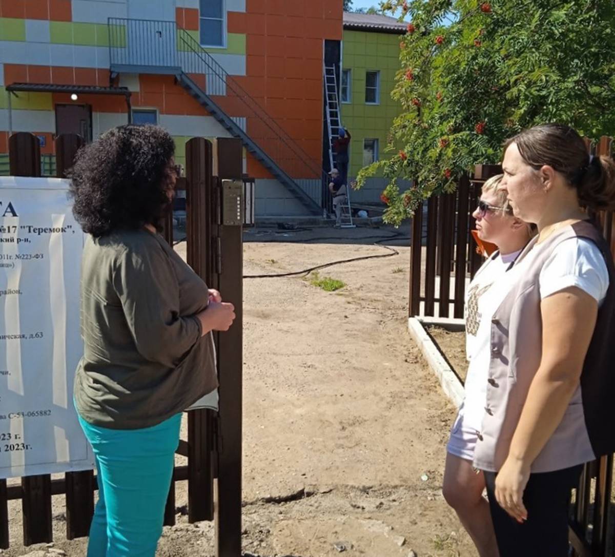 Родительский штаб следит за ремонтом в детского сада в Любытине