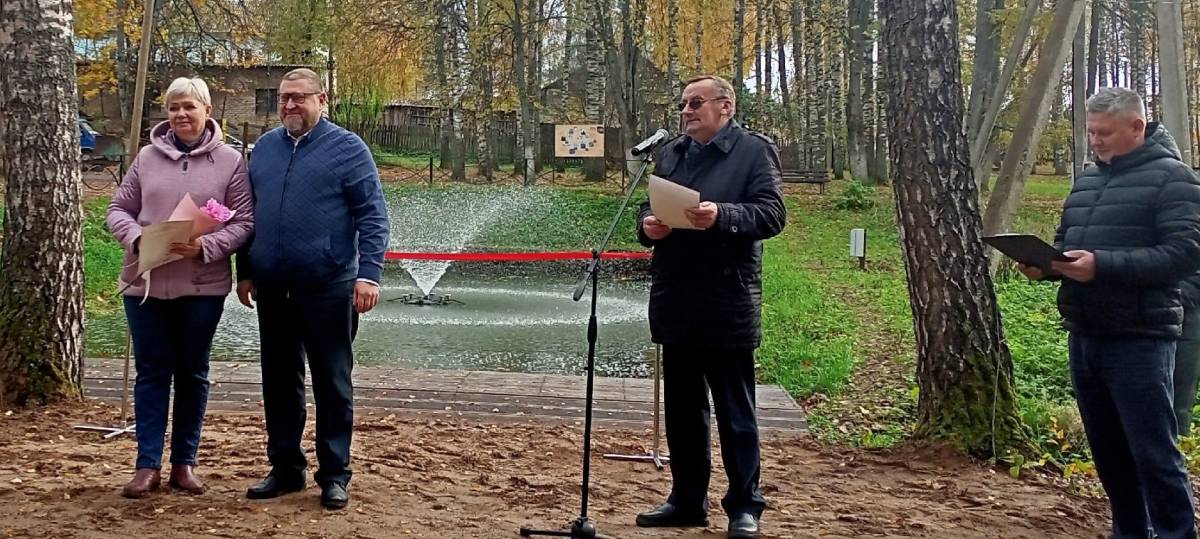 В посёлке Любытино благоустроили  парк Центральный»