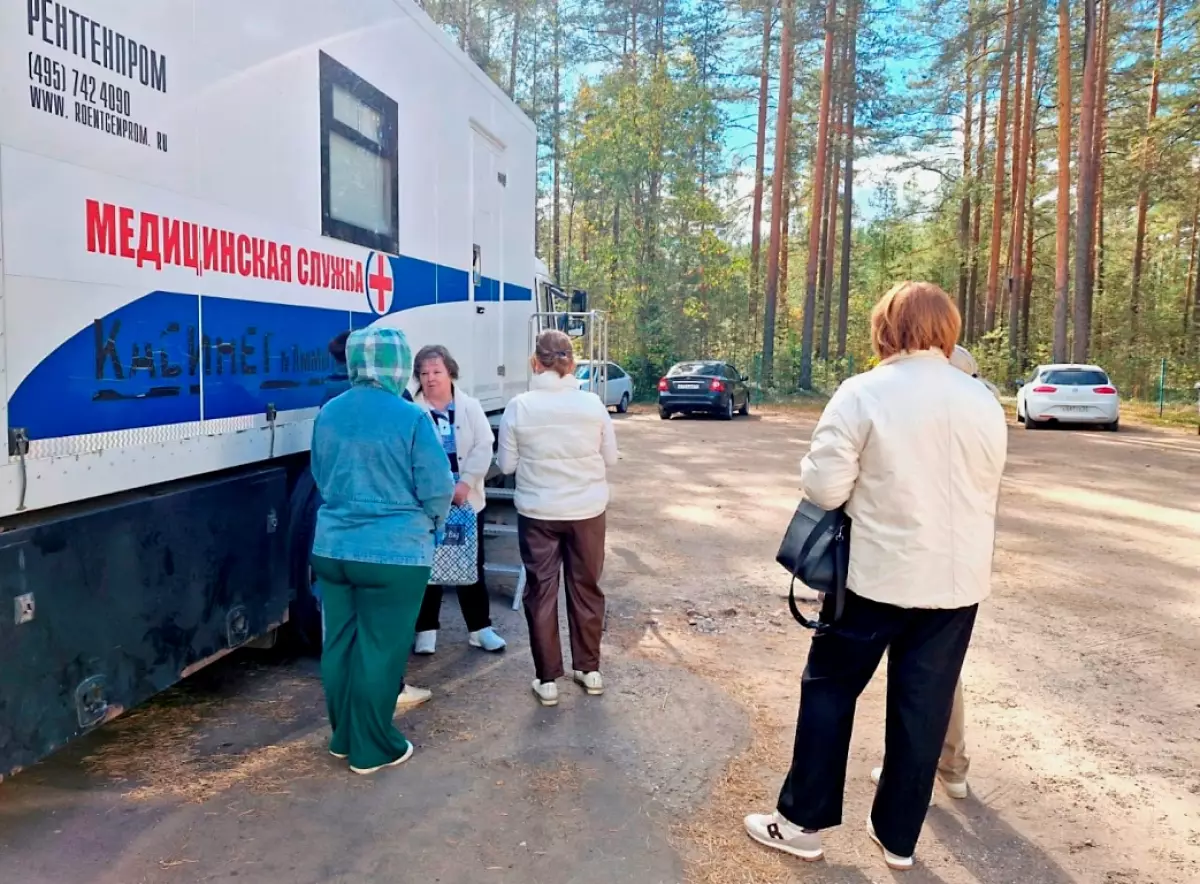 В передвижных комплексах можно было пройти обследования