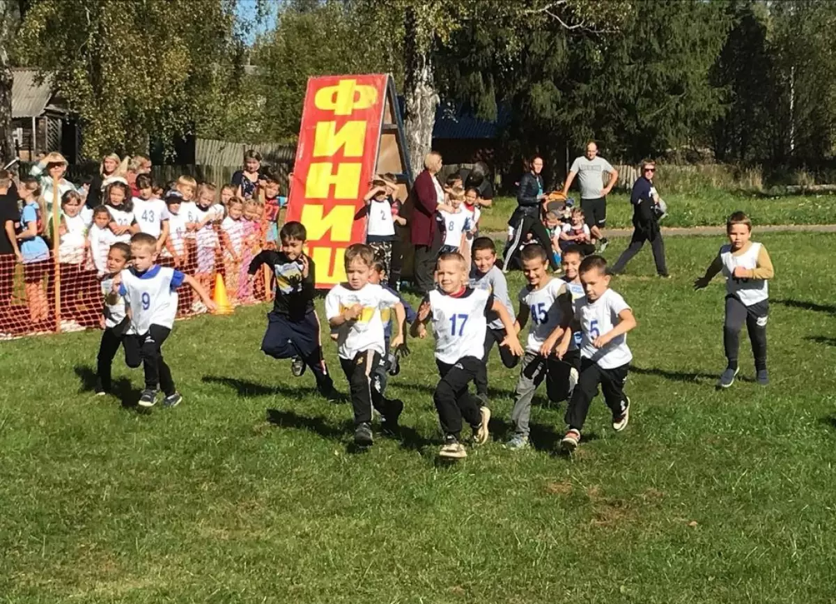 Многие марёвские школьники с удовольствием поучаствовали в «Кроссе нации»