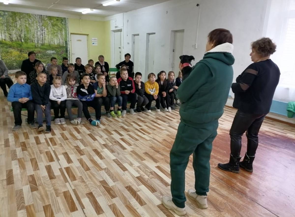 К школьникам из Новой Деревни приехали необычные гости