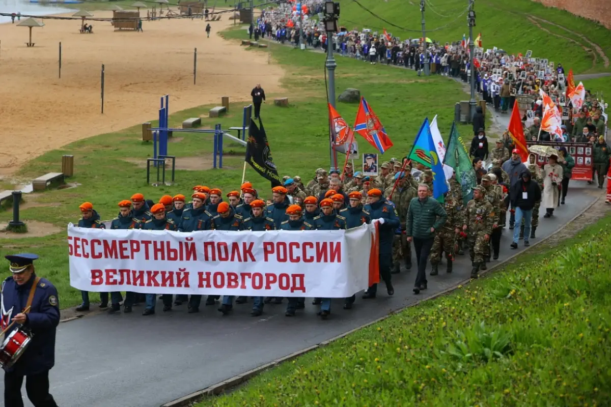 НТ: «Бессмертный полк» объединил в своих рядах почти весь Великий Новгород