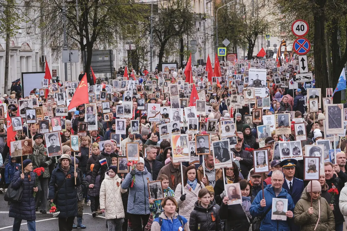 В акции «Бессмертный полк» приняли участие 42 тысячи жителей Новгородчины