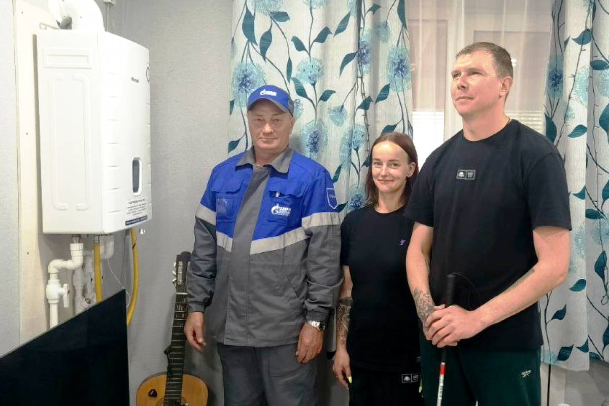 В посёлке Любытино подключили к газоснабжению дом ветерана СВО
