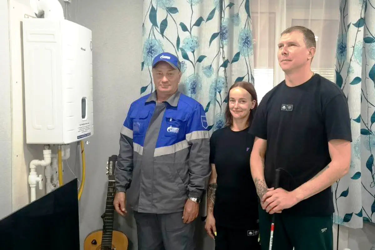 В посёлке Любытино подключили к газоснабжению дом ветерана СВО