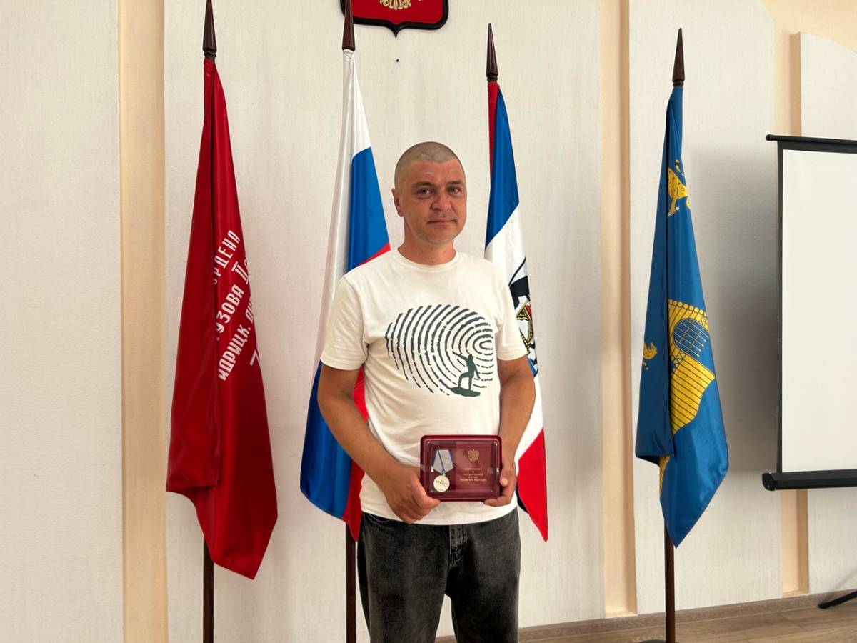 Сольчанина Антона Шубина наградили медалью «За отвагу»