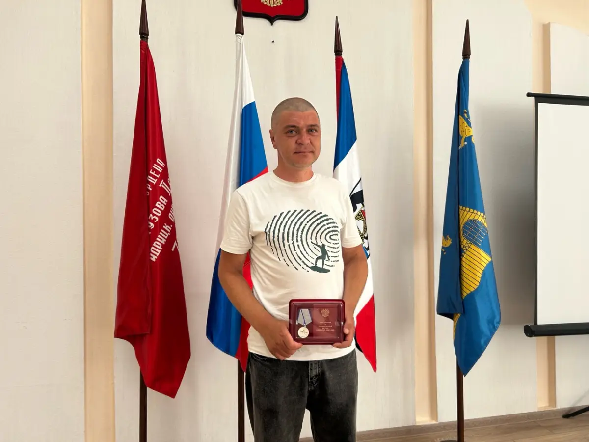 Сольчанина Антона Шубина наградили медалью «За отвагу»