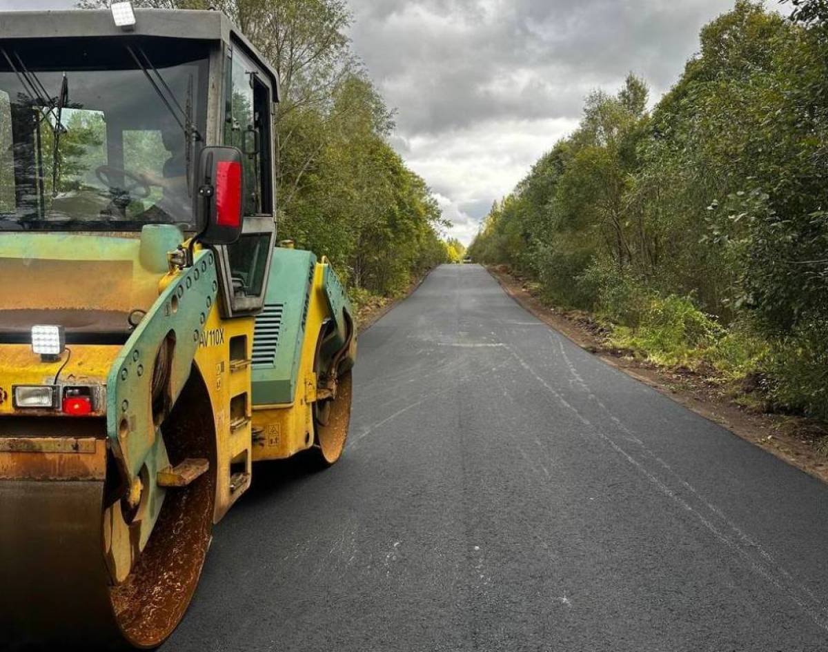 Дорожные службы приступили к укладке асфальта в Старорусском округе
