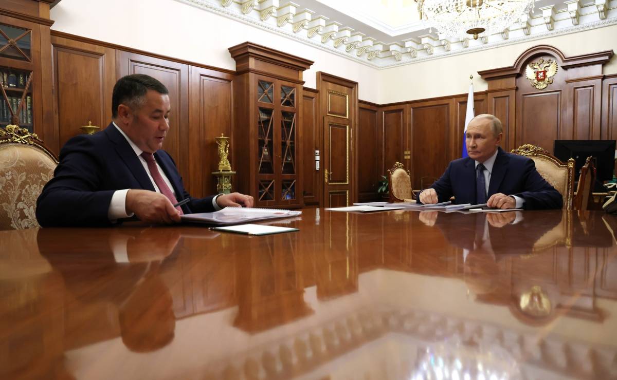 Владимир Путин проводит встречу с Игорем Руденей. Фото: сайт Кремля
