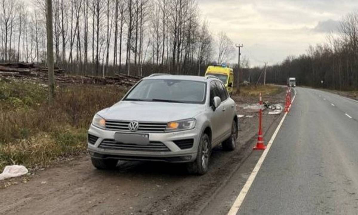 В Новгородском округе под колёса иномарки попал велосипедист