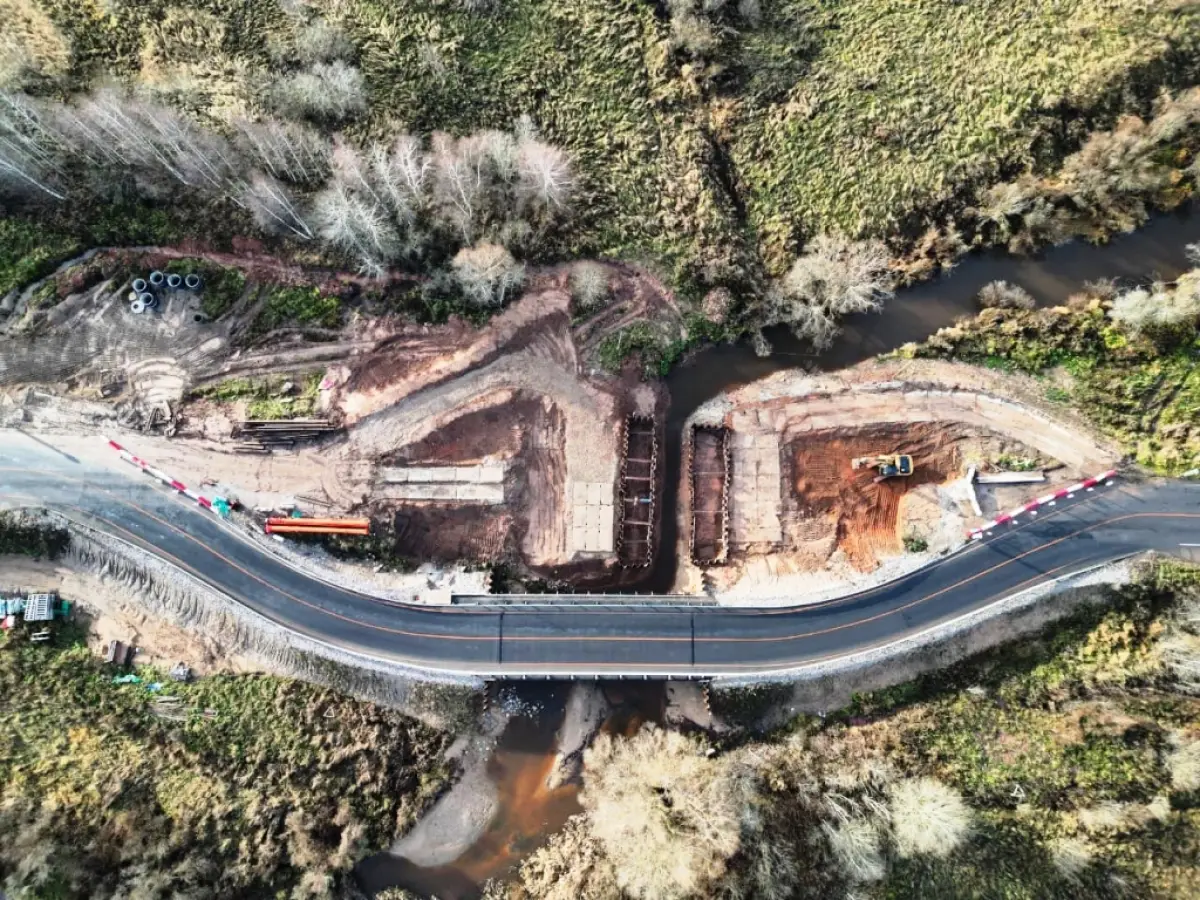 Реконструкция моста через реку Перехода в Старорусском округе выполнена на 25%