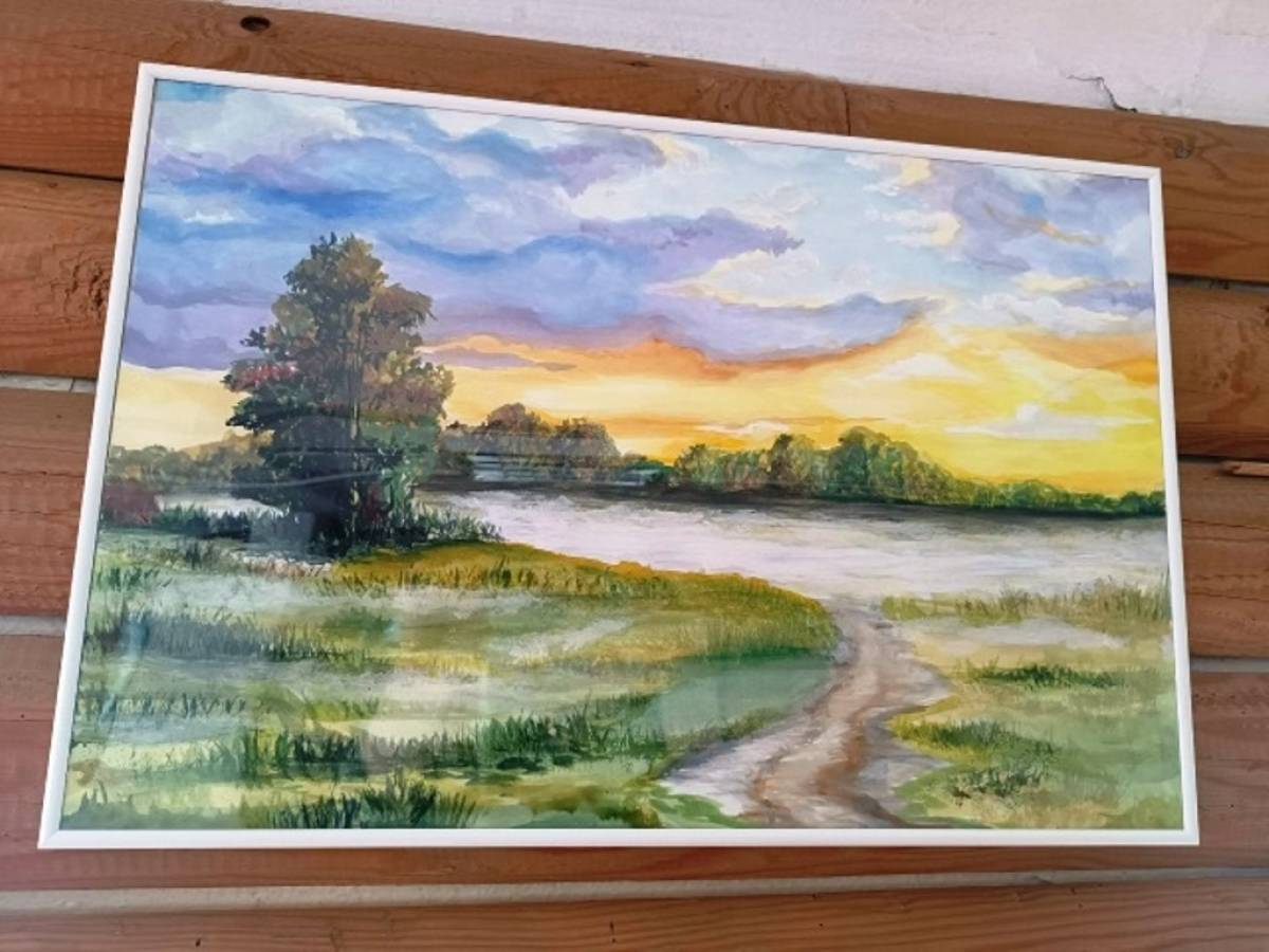 В селе Марёво работает выставка живописи «Перекрёстки времён»