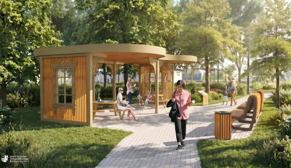 Авторов концепции благоустройства парка в Холме вдохновила история города