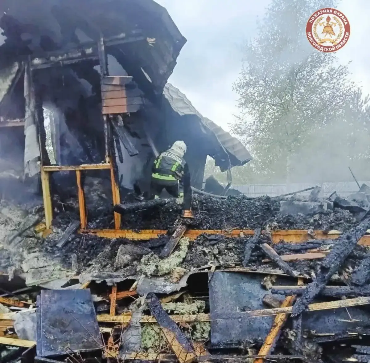 Два человека пострадали на пожаре в Новгородском округе