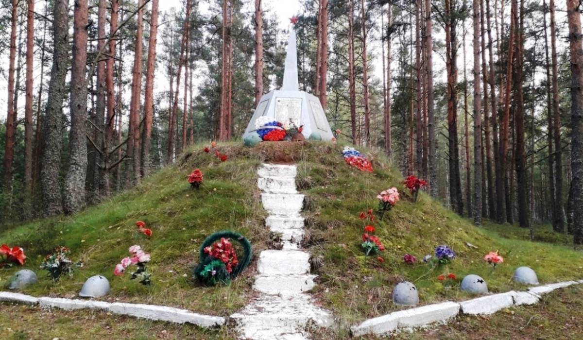 Холм Славы, памятник, открытый 9 мая 1967 года. Источник фото: ЦФМТО Парфинского округа