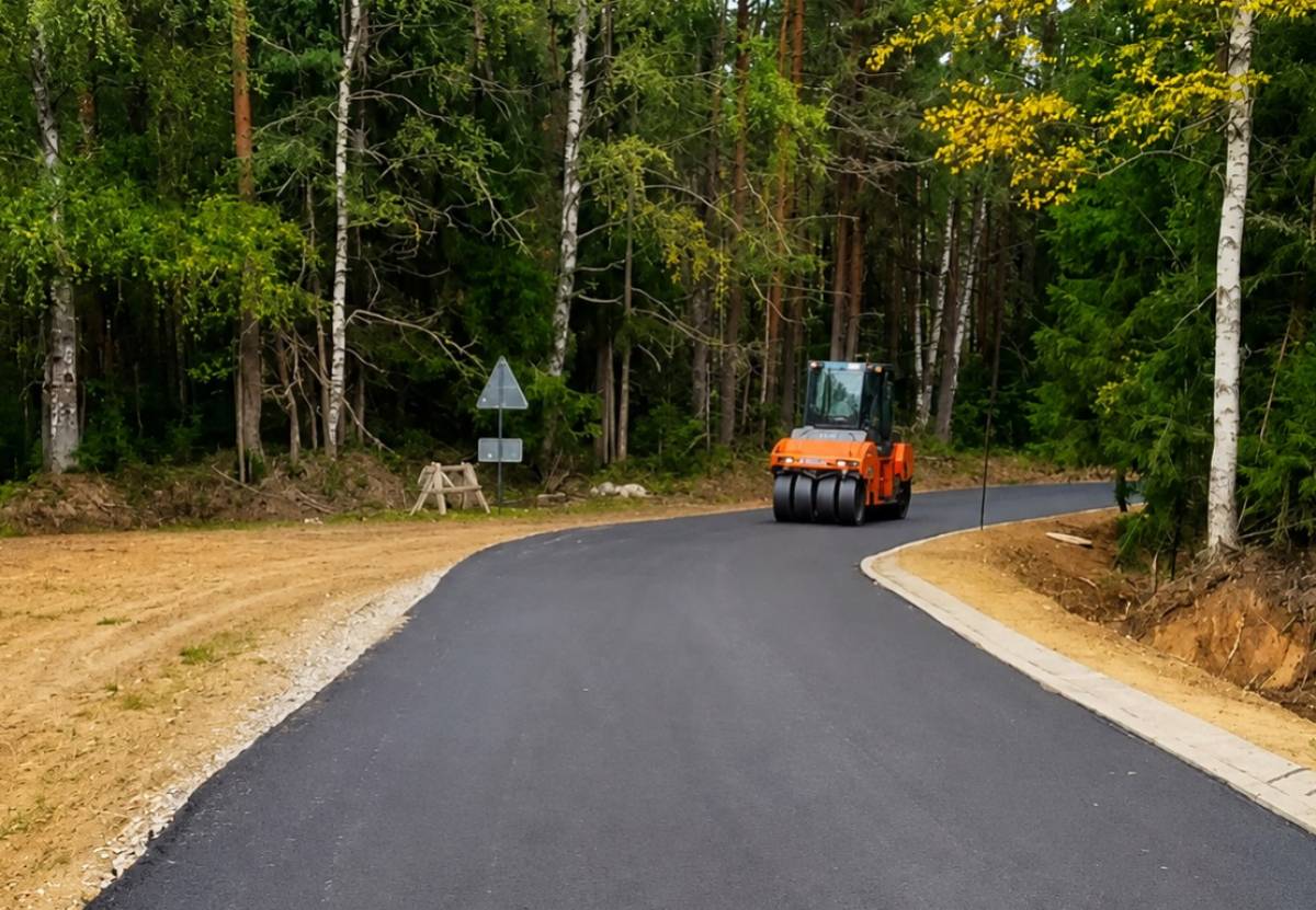 На мосту через реку Омаш в Пестовском округе уложили асфальт